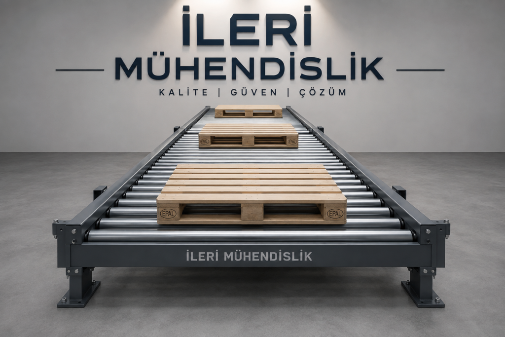 Palet Taşıma Rulolu Konveyör