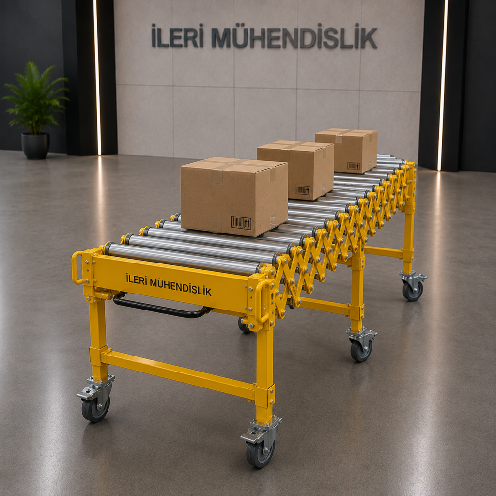 açılır kapanır rulolu konveyör