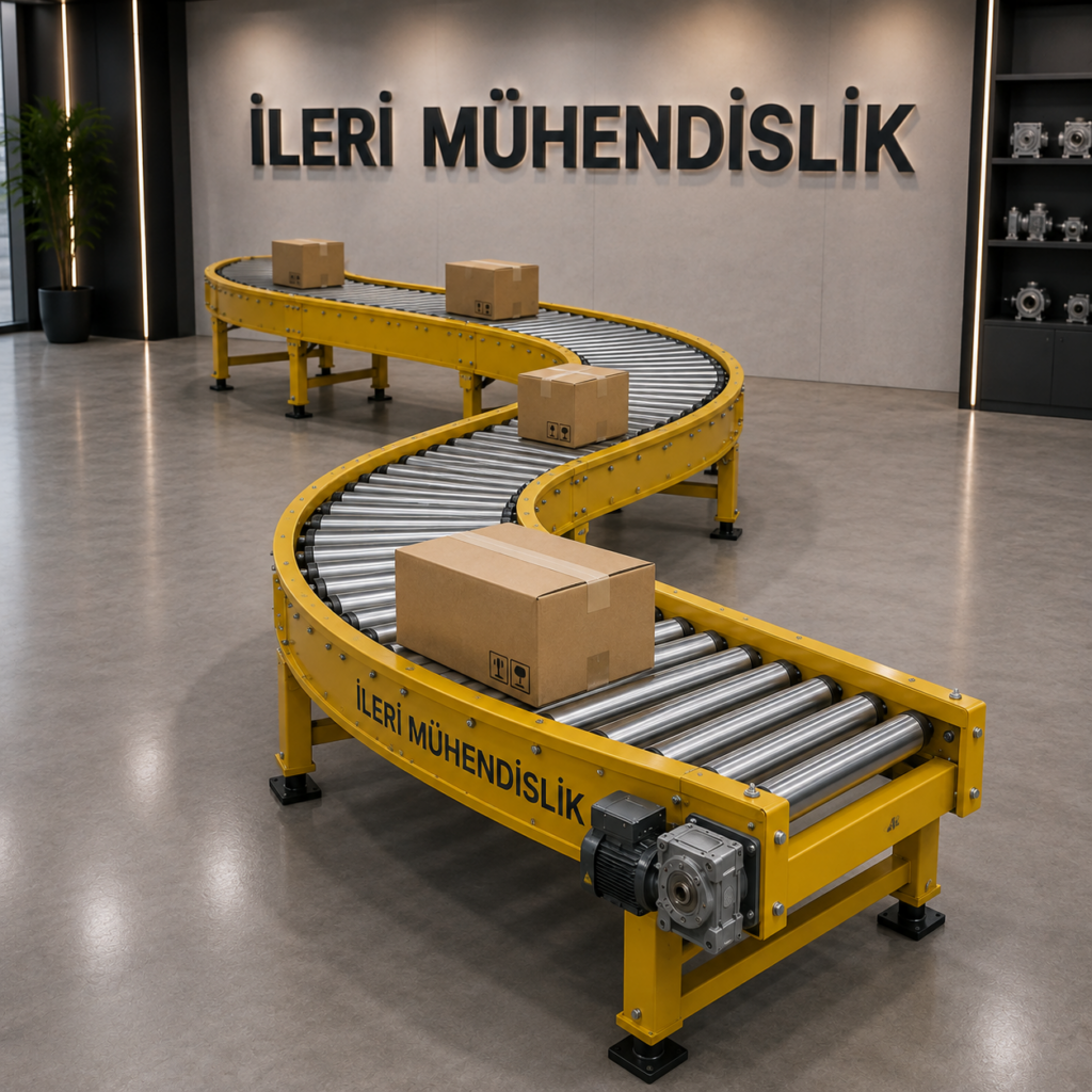 rulolu dönüşlü konveyör